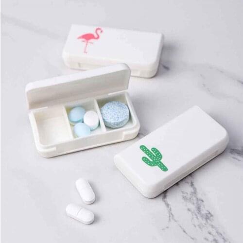 Mini Pill Case 3 Grids Portable Medicine Boxes Home Travel Pill Holder Storage Box Empty Container Jewelry Organizer Accessories