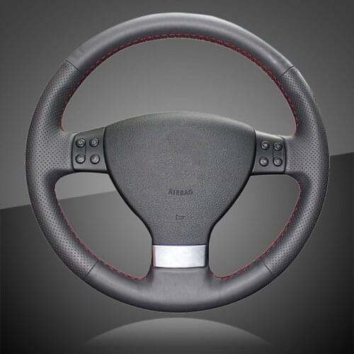 Hand Sewing Auto Braid On The Steering Wheel Cover for Volkswagen Magotan Golf 5 Mk5 VW Passat B6 Jetta 5 Mk5 Tiguan 2007-2011