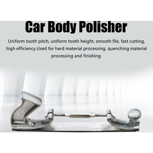 Car Body Polisher Files Metal Panel Polishing Curved Tooth Steel File Holder Polishing File Car Tool