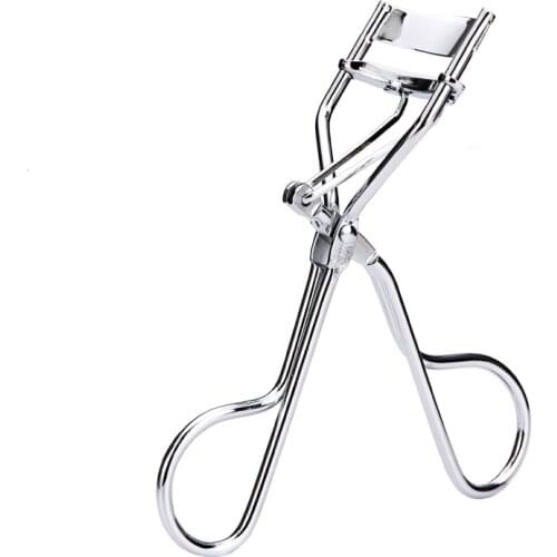 1PC Silver White Curl Eyelash Curler Stainless Steel Eyelash Cosmetic Makeup Eyelash Curler Curling Eyelashes Tool