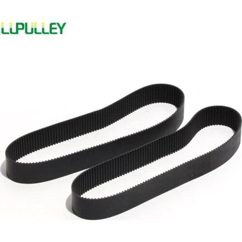 LUPULLEY S2M Rubber Timing Belt 4/6/10/15mm Width Pitch Length S2M 998/1002/1004/1016/1036/1224/1424/1432/1624mm For 3D Printer