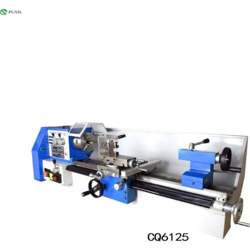 CQ6125 Multi-function high precision metal lathe micro lathe woodworking bench lathe small household lathe