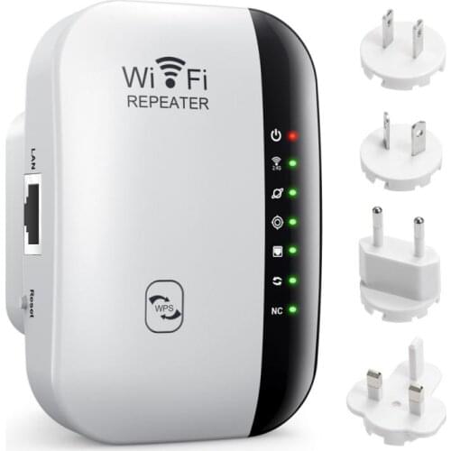 Wireless WiFi Repeater WiFi Extender 300Mbps Router WiFi Signal Amplifier WiFi Booster Long Range Wi-Fi Repeater Access Point