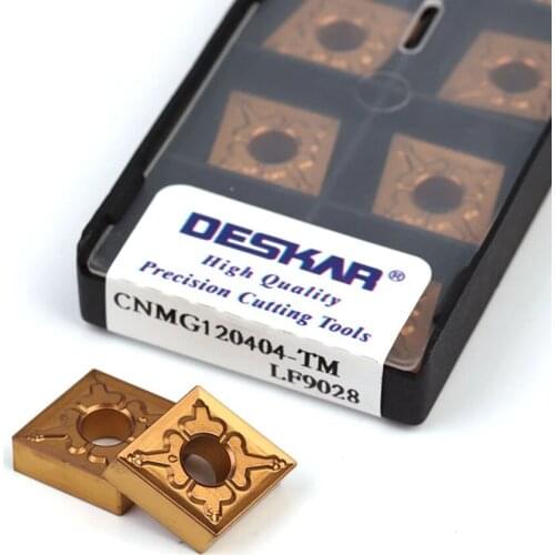 10PCS CNMG120404-TM TNMG120408-​​TM LF9028 CNMG120404-TM TNMG120408-​​TM LF9011 CVD coating rough machining carbide CNC inserts