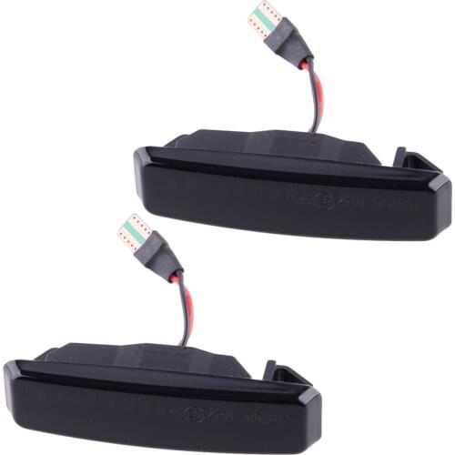 2Pcs 12V 30W LED Dynamic Side Marker Smoked Turn Signal Light Fit for BMW E39 5-Series 1995-1997 1998 1999 2000 2001 2002 2003