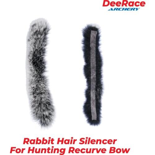 Rabbit Hair Fur Bow String Silencer for Hunting Recurve Bow Traditional Bow 20cm 2 pcs Archery Accessories