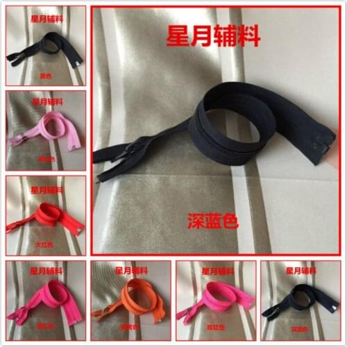 20pcs/lot 5# 40cm Short Nylon Coil Plastic Zipper Single Open End Red Blue Black DIY Kids Jacket Clothing Accessories Down
