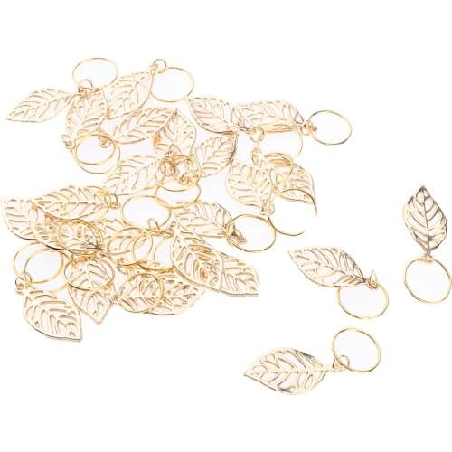 30pcs Dreadlocks Pendant Beads Set Bead Hair Accessories Golden