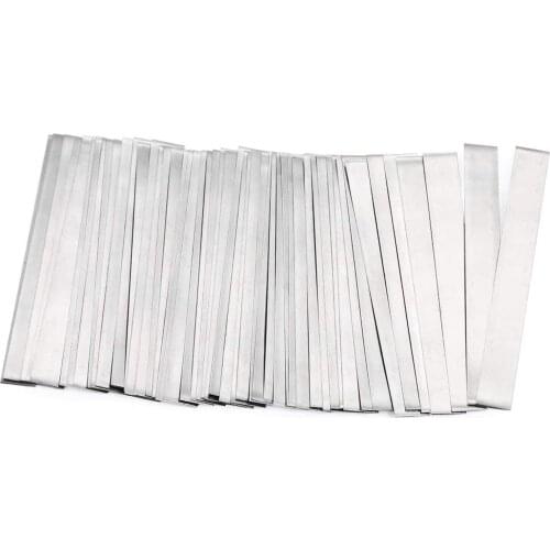 50/100pcs Nickel Plated Steel Strip Nickel Plate Strap Strip Sheets For 18650 Battery Spot Welding Machine Welder /Spot Welder