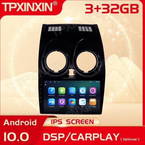 2 Din Carplay Android Radio Receiver Multimedia Stereo For Nissan Qashqai 2006 2007 2008 2009 2010 2011 2012 2013 Auto Head Unit