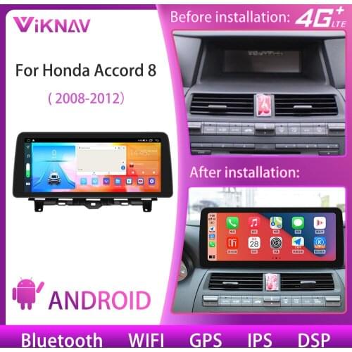8 core Car Radio For Honda Accord 8 2008-2012 Android auto Stereo Multimedia Player GPS Navigation DVD Head Unit with carplay