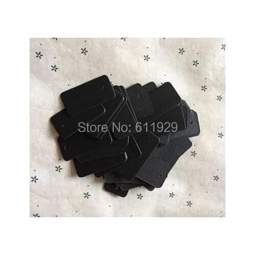Free shipping wholesales blank black matte paper hang tag 2x4cm 1000 pcs a lot DIY price tags printing/clothing printed labels