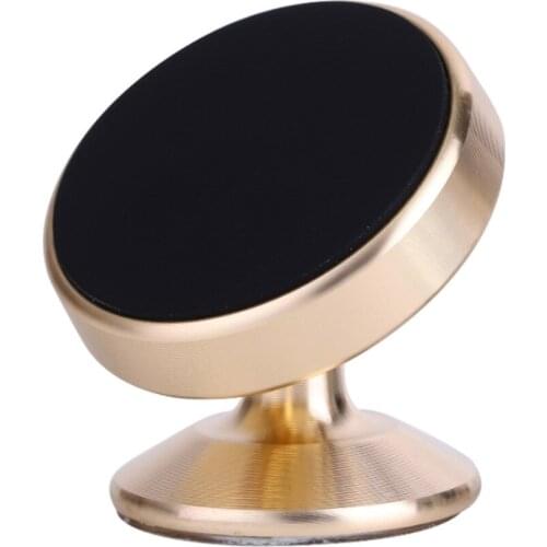 360 Degree Cell Phone Holder Universal Strong Magnetic Adsorption Rotating Soft Silicone Bracket Car Interior