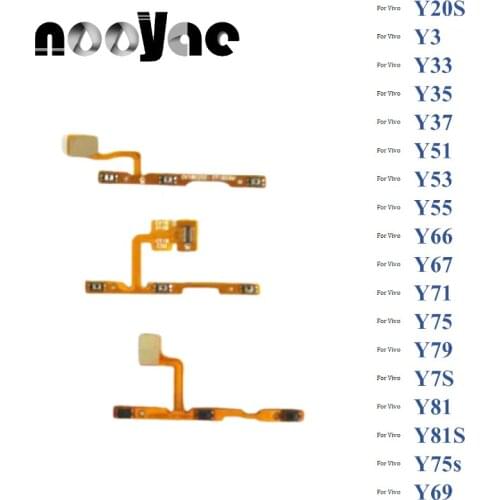For Vivo Y20S Y3 Y33 Y35 Y37 Y50 Y51 Y53 Y55 Y66 Y67 Y69 Y71 Y75 Y79 Y75s Power On Off Volume Up Down Buttons Flex Cable Ribbon
