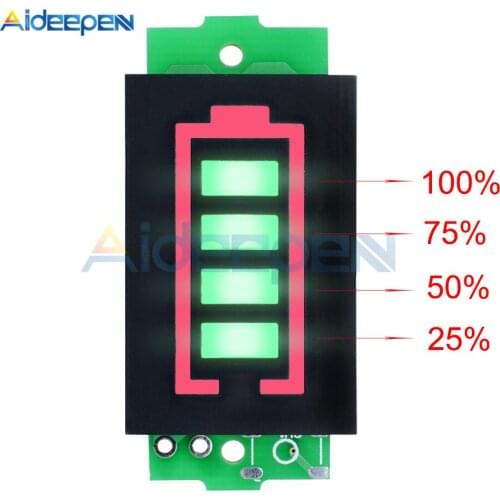 29.4V Green 7S Lithium Battery Capacity Indicator Display Board Percentage li ion Battery Power Display Tester Meter