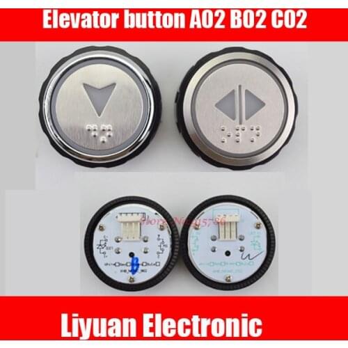 Elevator button R34V3.0.0 CO2 XHB-NR36C-A02 XHB-NR36C B02 Braille button 4pin white light yellow light blue light