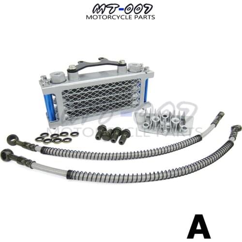 Oil Cooler set / Oil Radiator Set For 50 70 90 110 125 140cc Dirt bike monkey bike DAX pocket bike ATV Motocross Motorcycle