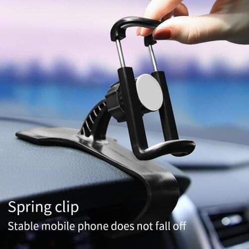 Creative Car Phone Holder Applicable to Car Mobile Phone Bracket Snap-On Instrument Panel Navigation Bracket Universal for Phone