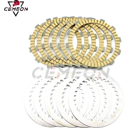 Yamaha XV400 Virago XVS 400 XVS400 C4 XV500 XV535 XV535S Motorcycle friction clutch pressure plate and clutch steel plate kit