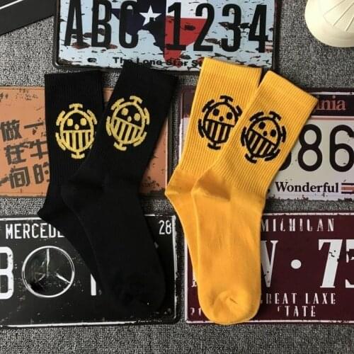 Cartoon Sea king group logo socks breathable men and women in the tube socks personality sports socks COSPLAY