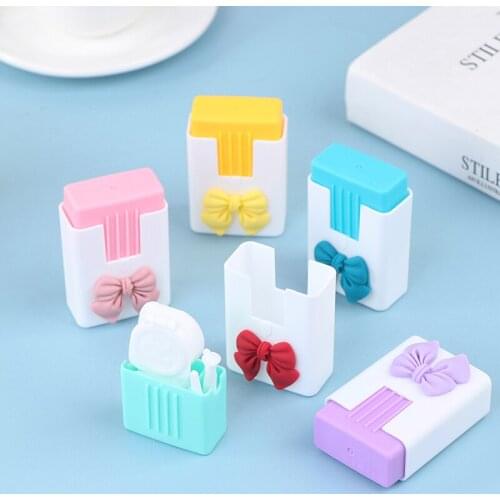 NEW Fashion Portable Patchwork Contact Lenses Box Men Women Eyes Care Contact Lens Case Travel Kit Container Travel Accessaries