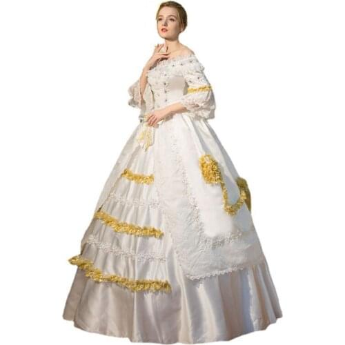 The Ultimate Rococo Marie Antoinette Dress Colonial Georgian 18th century Fully Plus Size Renaissance Dress