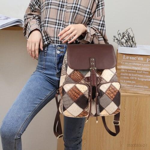 Womens Genuine Leather Backpack Daily Casual Waterproof Real Cowhide Travel Laptop Female Back Pack Teenager Big Schoolbag