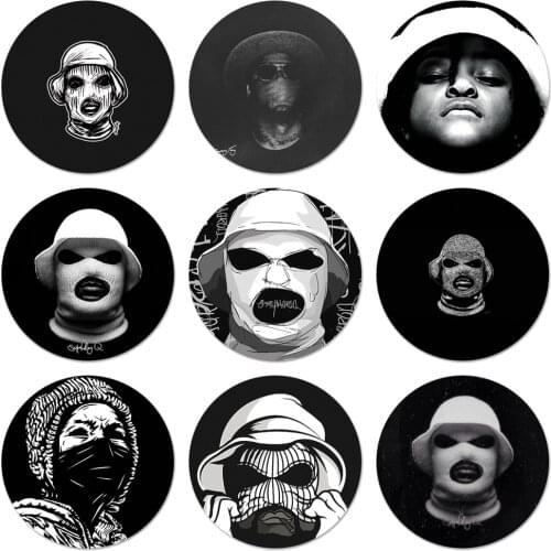 Schoolboy Q Oxymoron Icons Pins Badge Decoration Brooches Metal Badges For Backpack Decoration 58mm