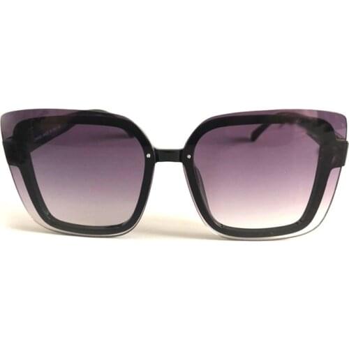 Oversized Designer Women Shades Black Champagne Frame Unique Sunglasses Female Big Frame Sun Glasses Trendy Eyewear