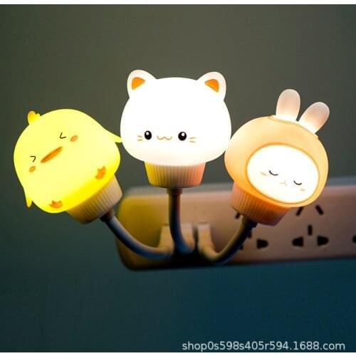 LedChildrensUsb NightLight Cartoon Animal Night Light Remote Control Childrens Bedroom Decoration Bedside Light Christmas Gift