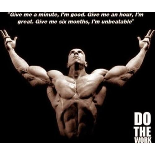 Workout Fitness Quotes Art Film Print Silk Poster Home Wall Decor 24x36inch