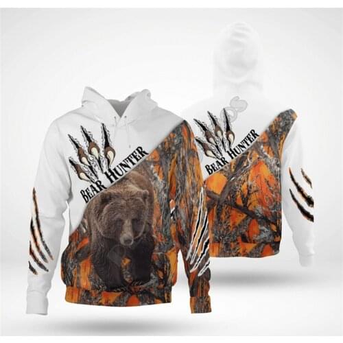 Dear Hunter 3D Hoodies Printed Pullover Men For Women Funny Sweatshirts Fashion Animal Sweater Drop Shipping 06