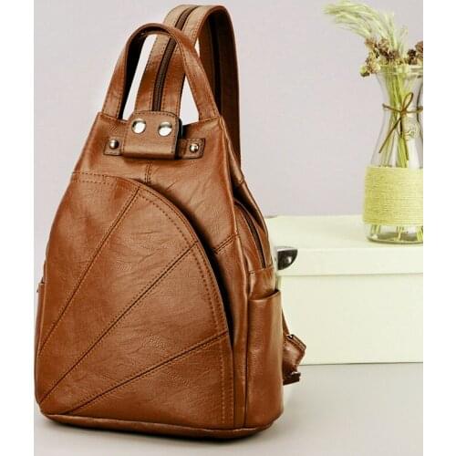 Autumn And Winter Backpack Women 2021 New Korean Style Ladies Small Backpack Fashion Stitching Three-Purpose Chest Bag