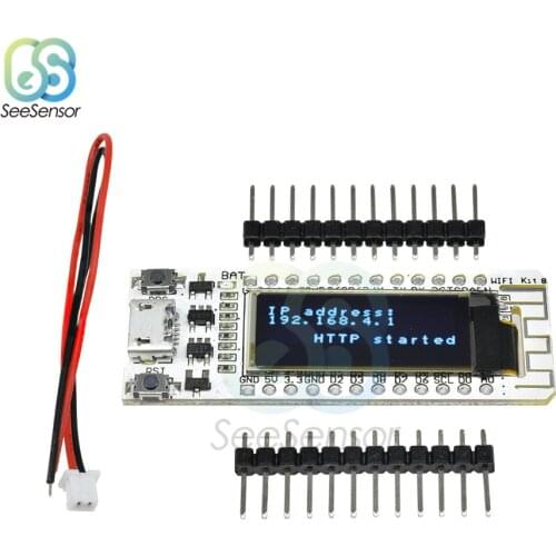 0.91'' ESP8266 WIFI Chip 0.91 inch OLED CP2014 32Mb Flash ESP 8266 Module Internet of things Board PCB for Arduino
