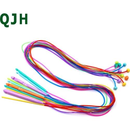 12 pieces / set of 120 cm long hose crochet Afghan carpet crochet household hand crochet plastic knitting needle tool set