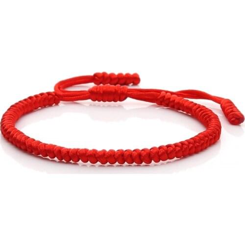 19 Colors Tibetan Buddhist Lucky Charm Bracelets&Bangles For Women Men Adjustable Handmade Knots Rope Bracelet Jewelry Girl Gift