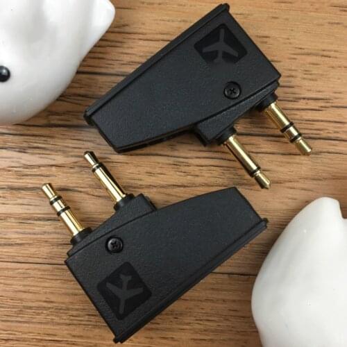 3.5MM Airplane Plug Adapters for Bose QC15 QC3 Noise Canceling Aviation Audio Plug for Bose QC25 QC35 Headphone Adapter
