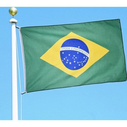 Brasil Banner Flag 3x 5ft Hanging Flag Polyester Brazil National Flag Banner Outdoor Indoor 150x90cm For Celebration Big Flag