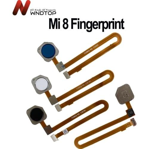 For Xiaomi Mi 8 Home Button Fingerprint Ribbon Identification Sensor Flex Cable