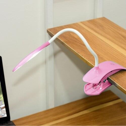 H7JB Clip Desk Lamp 360 ° Flexible Gooseneck Bed Light Premium Hose USB Clip Desk Lamp Eye Protecting LED Light for Kids and