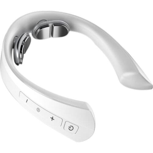 JKP Folding Heating Electric Neck Massager Four-Head Double Pulse Relief Neck Pain MINI Cervical Spine Massager