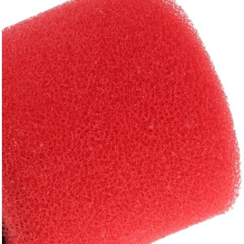 Red 32mm Dual Layer Bent Angled Air Filter Pod For 50cc 110cc Bike Buggy