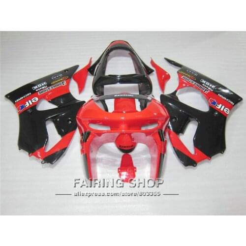 Red Fairing kit For Kawasaki ZX6R 1998 1999 / 98 99 zx-6r Customize High quality decal for Fairings S24