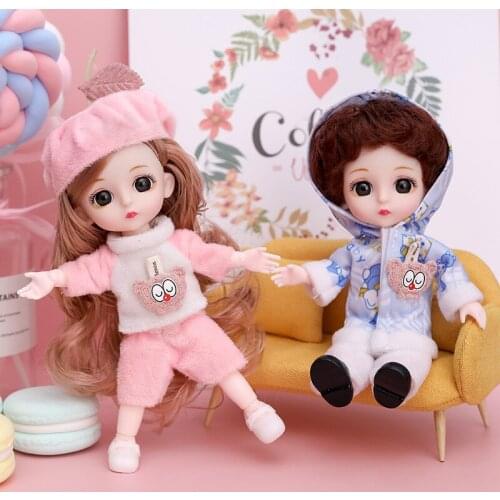Mini BJD Doll 1/8 Ball Jointed Swivel Dolls For Girls Gift kawaii Makeup Doll With Clothes/Shoes Complete Set Of Accessories Toy