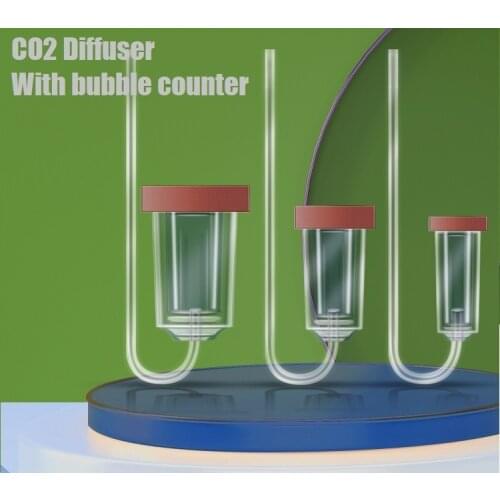 MINI CO2 Diffuser With Bubble Counter Atomizer Acrylic Aquarium Carbon Dioxide Transparent Refiner Fish Tank Water Plants