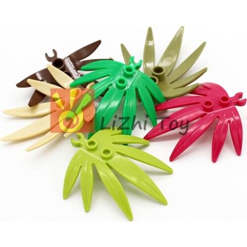 Moc Palm leaf Garden DIY 10884 Enlighten Building Blocks Block Bricks Compatible with Assembles Particles