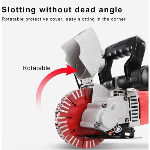 MOD-JH133 Multi-function Wall Slotting Machine Electric Slotting Machine Concrete Cutting Machine +Diamond Saw Blade EU US 5200W
