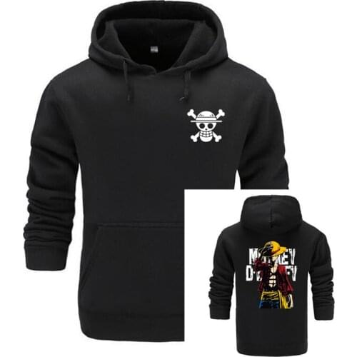 De moda caliente 2020nuevo Otoño Invierno de una pieza Luffy de los hombres sudaderas con capucha sudadera suéter alta calidad