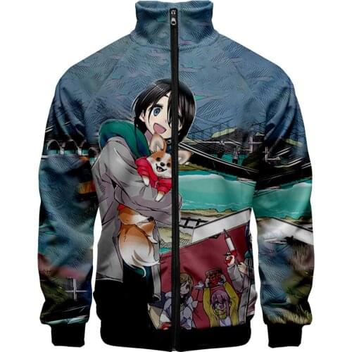 2021 New 3D Print Yuru Camp△ Zipper Sweatshirt Casual Hoodies Fashion Hip hop Autumn And Spring Sweatshirt jacket Clothes