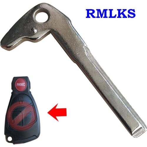 New Smart Key Replacement Uncut Emergency Blade Blank Insert For Mercedes Remote
